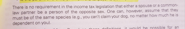 Canadian Income Tax conditions for claiming spousal credit Aww