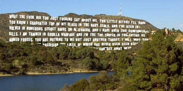 Cant believe they just changed the Hollywood sign again