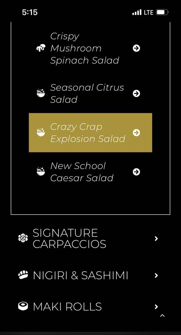 Cant figure out why our crab salad sales are down