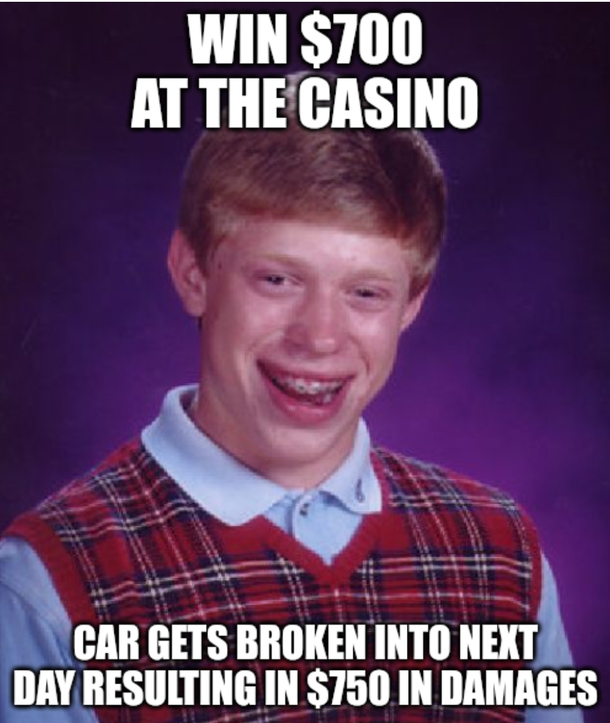 Cant get too lucky in Vegas