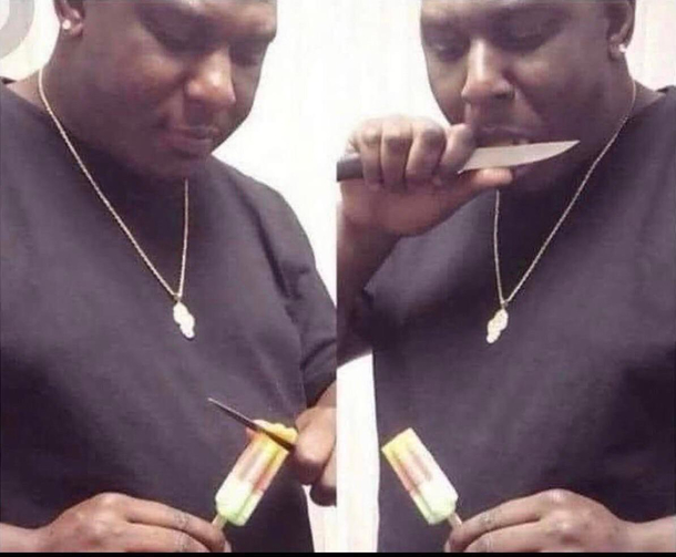 Cant let the homies see you sucking on shit