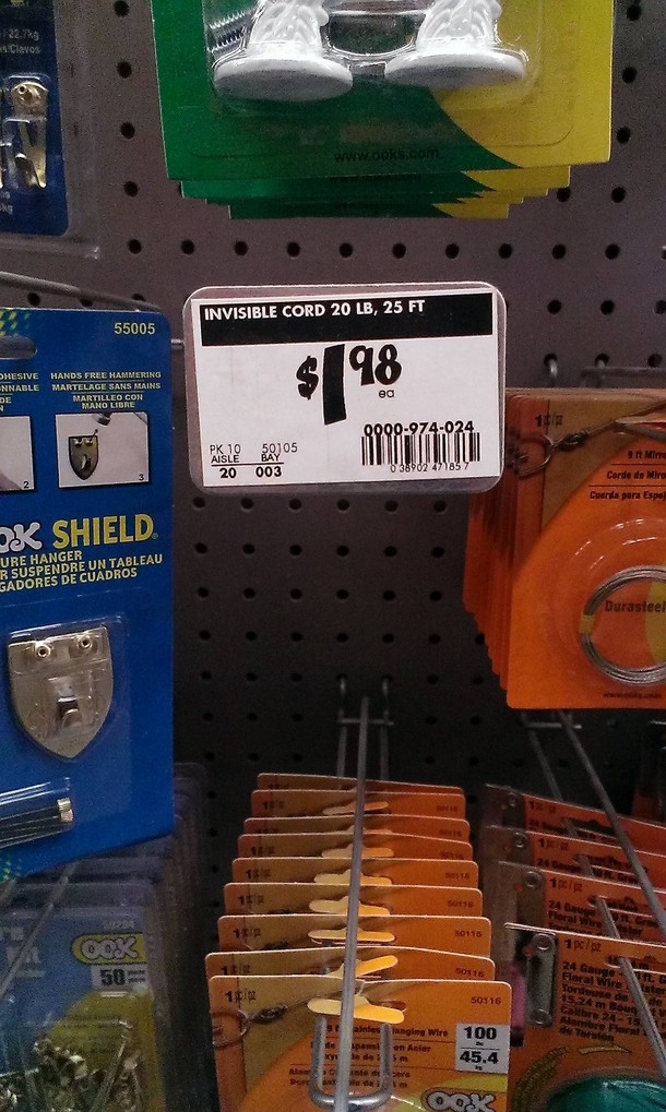 Cant tell if out of stock or