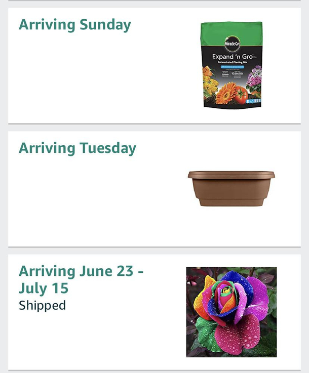 Cant wait for my mom to open her bag of dirt on Mothers Day