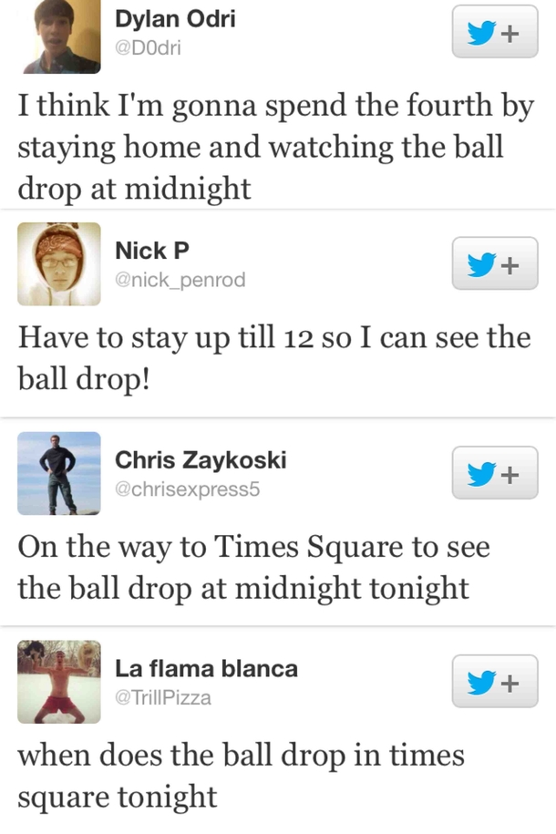 Cant wait to see the ball drop at midnight