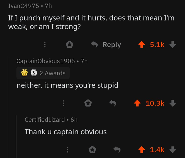 Captain obvious