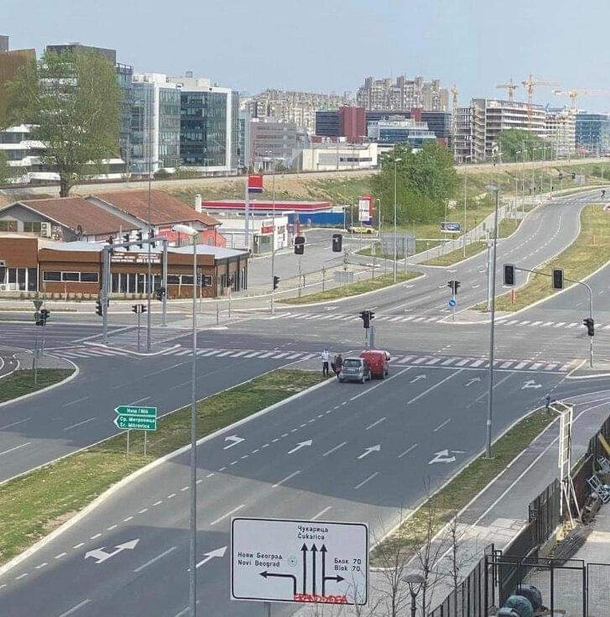 Car accident in Belgrade during quarantine