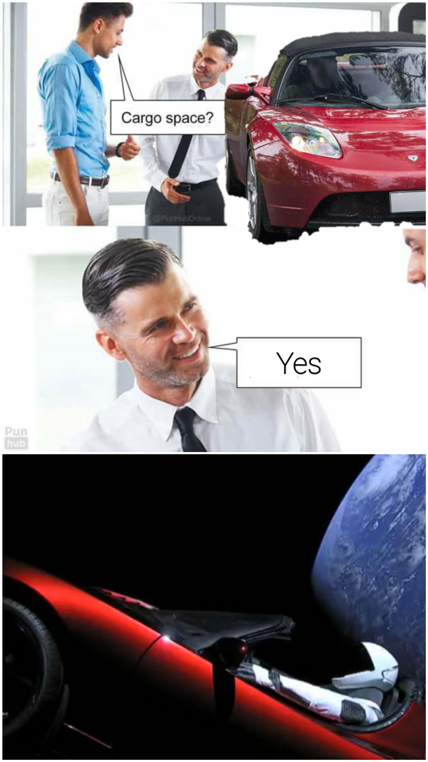 Car indeed go space