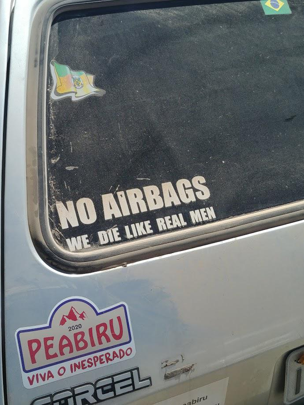Car sticker I saw in Bolivia