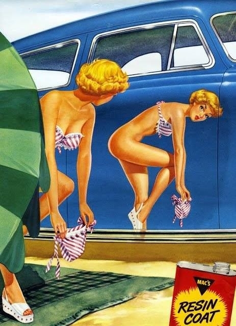 Car wax ad in 