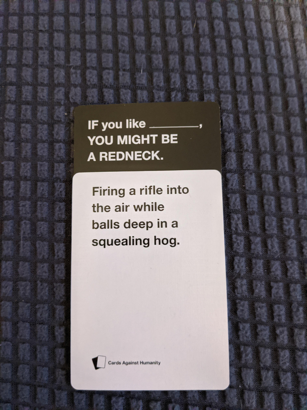 Cards against humanity did not disappoint