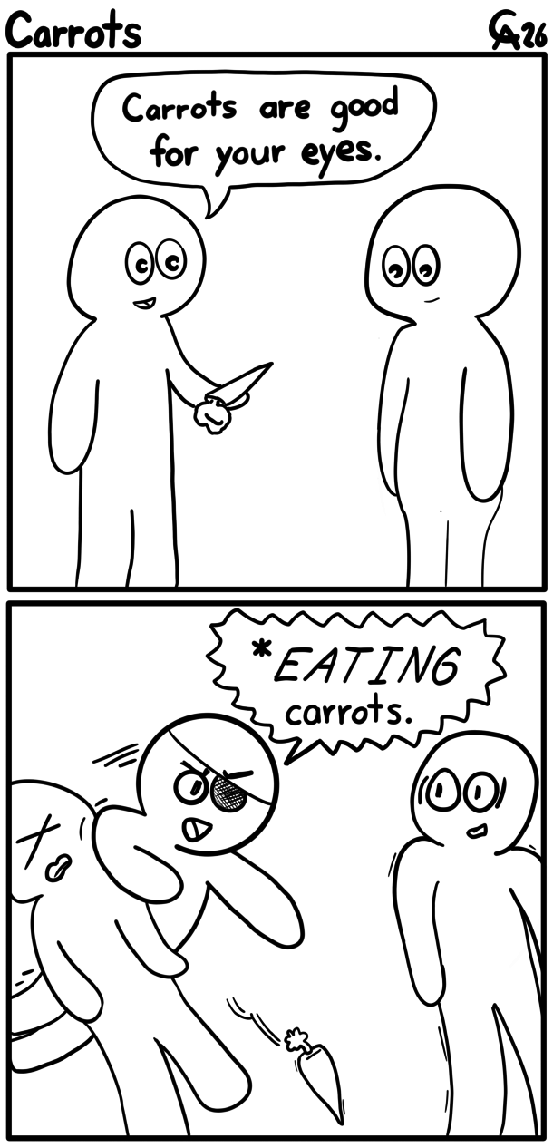 Carrots are good for your eyes