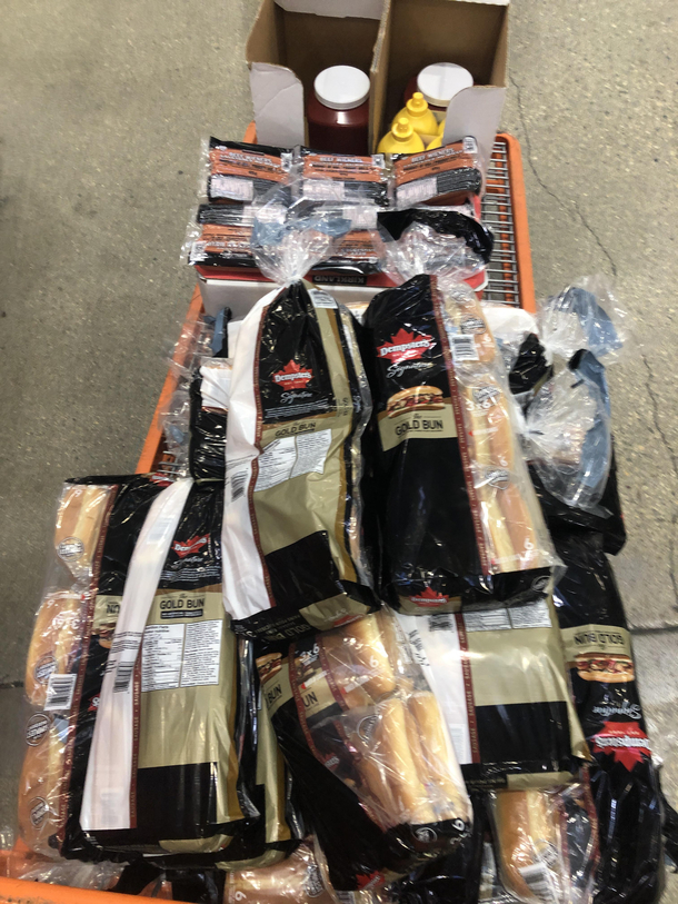 Cashier says oooh looks like youre having sausage party No no no its a Barbecue Were calling it a Barbecue