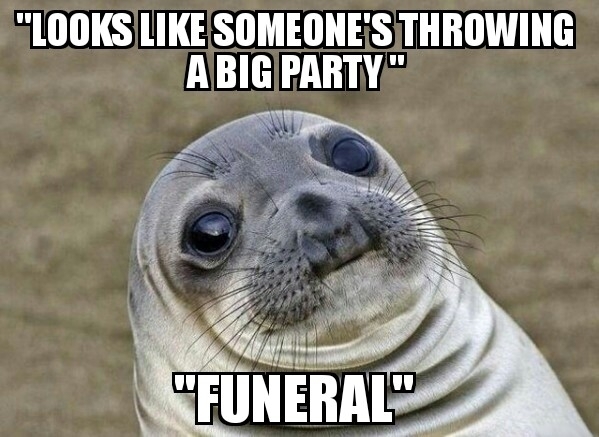 Cashier to the guy in front of me but I felt it the most