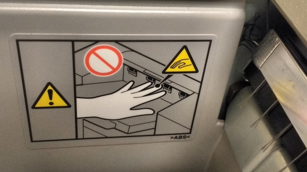 CAUTION Your hand will be touched by an even smaller hand