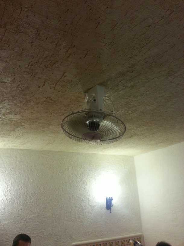 Ceiling fan at the resort I stayed at
