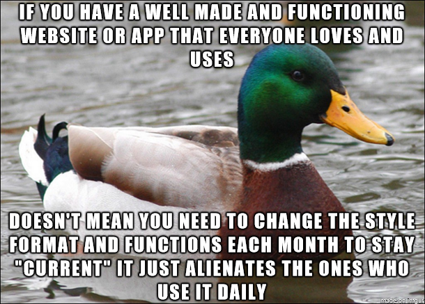 Change isnt always needed