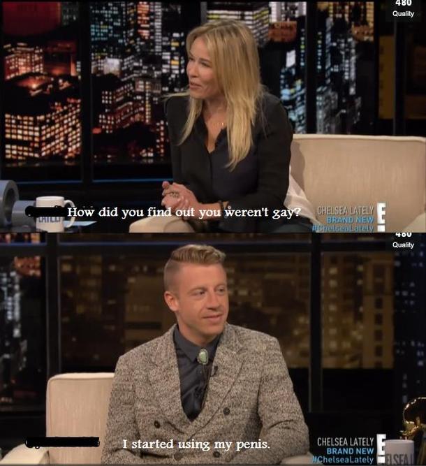 Chelsey Handler asked Macklemore about his sexuality