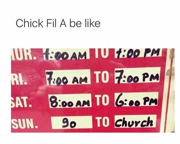 Chick Fil A is more righteous than I