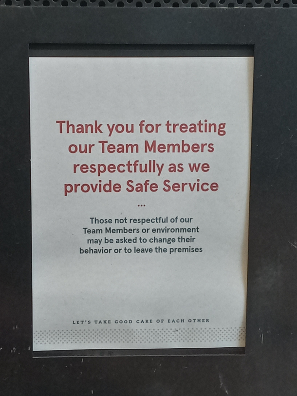 Chick-fil-a knows how to polity tell someone to fuck off