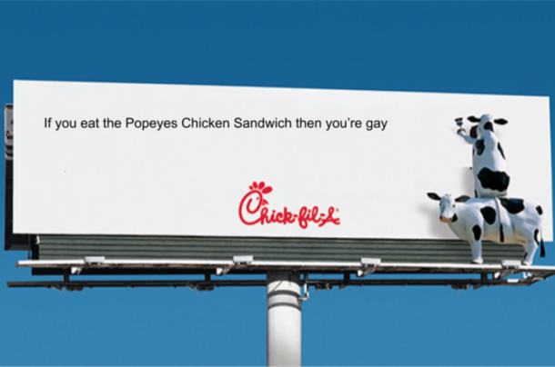 Chick-fil-As new billboard