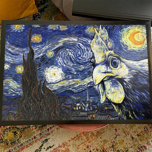 Chicken Starry Night
