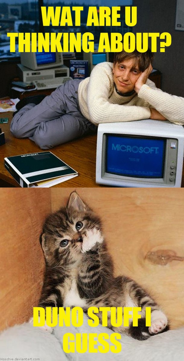 Chill Gates meets Thinking Cat