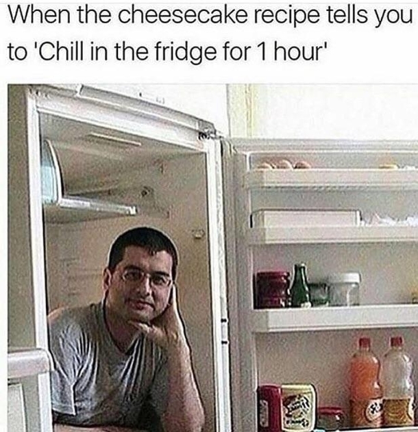 Chill in the fridge for  hour