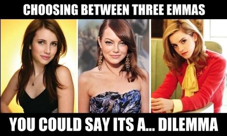 Choosing Between Three Emmas