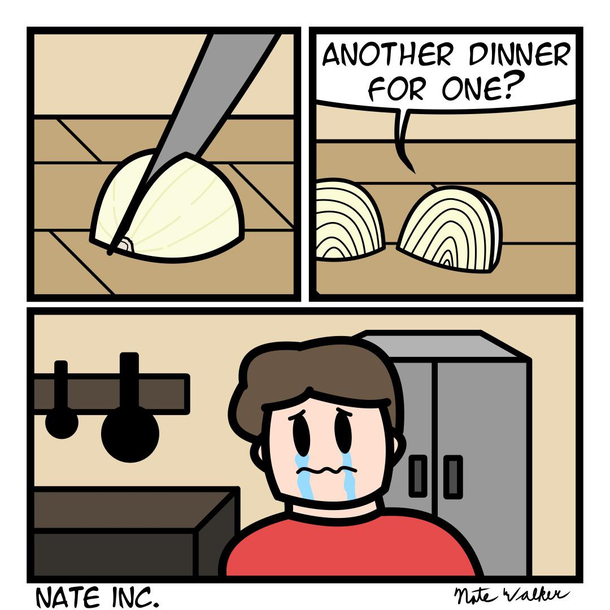 Chopping onions