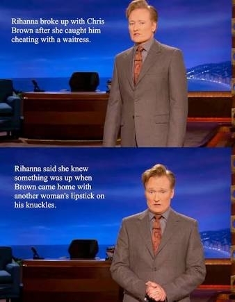 Chris Brown denied visa into Australia Reminded me of my favourite Conan line