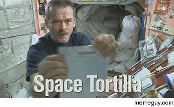 Chris Hadfield makes a Tortilla in Space