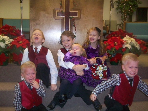 Christmas photo  years ago - tried to get a good one - failed