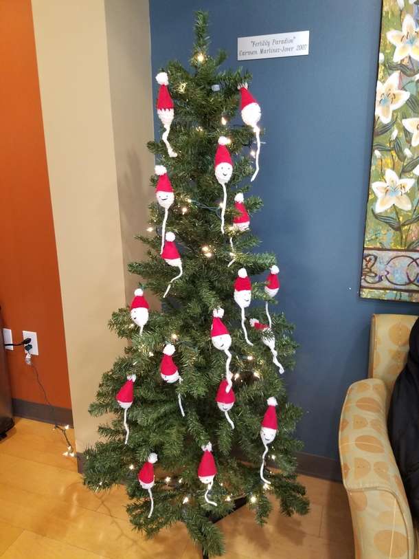 Christmas tree at my fertility clinic