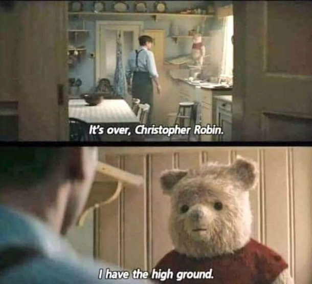 Christopher Robin goes to the dark side