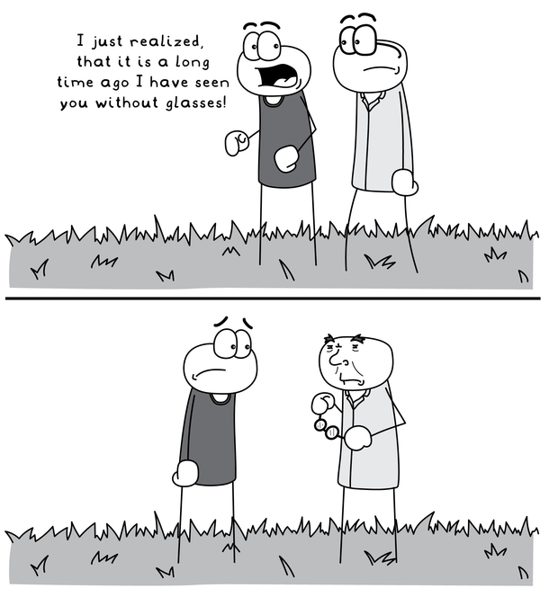 Classic glasses problem