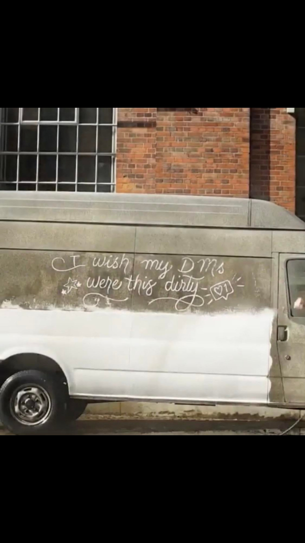 Clean penmanship dirty van