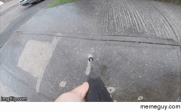 Cleaned the driveway with my new potato