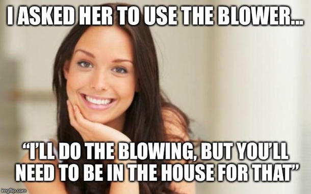 Cleaning up leaves outside when my wife asked what she could help with