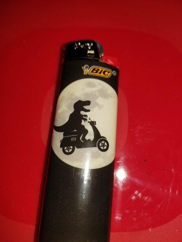 Clerk rang up a random BIC lighter I saw it and died All I could think was Wheeeee