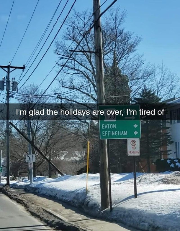Clever road sign