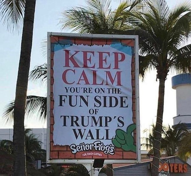 Clever sign found at a Mexico resort