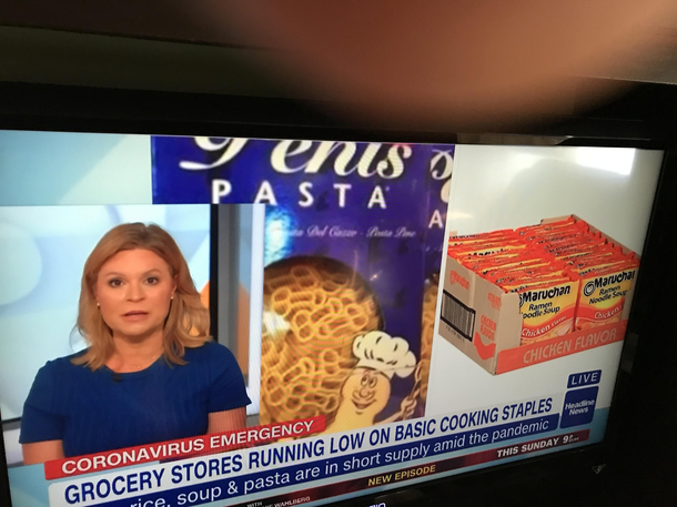 CNN reporting on a new type of pasta