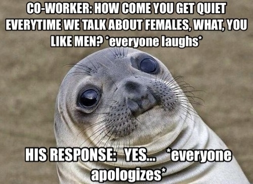 Co-workers messing around with the new guy gotta watch your jokes nowadays