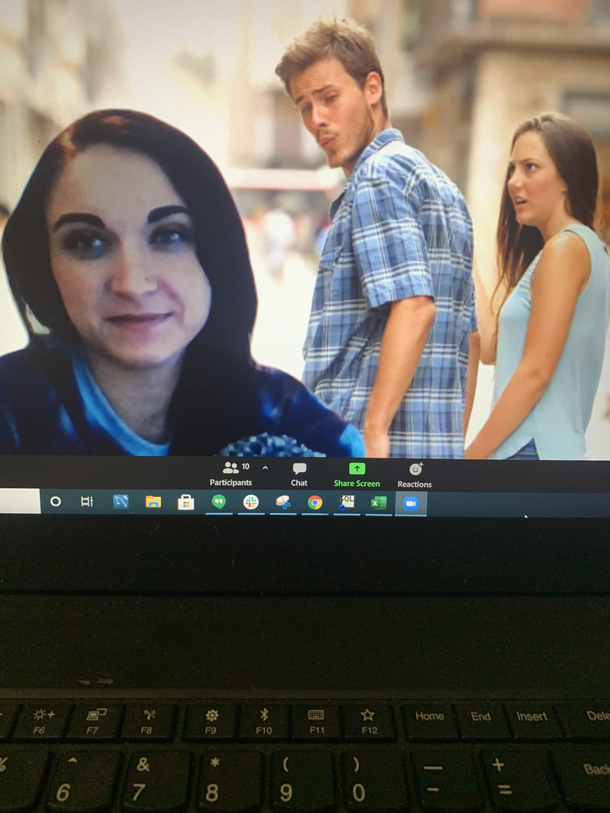 Co-workers zoom background made me laugh