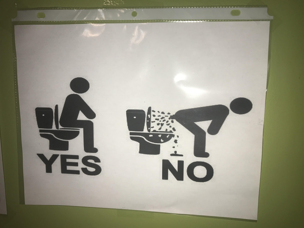 Coffee shop bathroom signcan only imagine what happened to prompt this sign