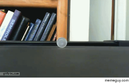 Coin on a treadmill