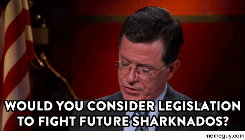 Colbert asks the questions that matter