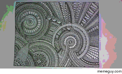 Coloring in a page of a coloring book I made 
