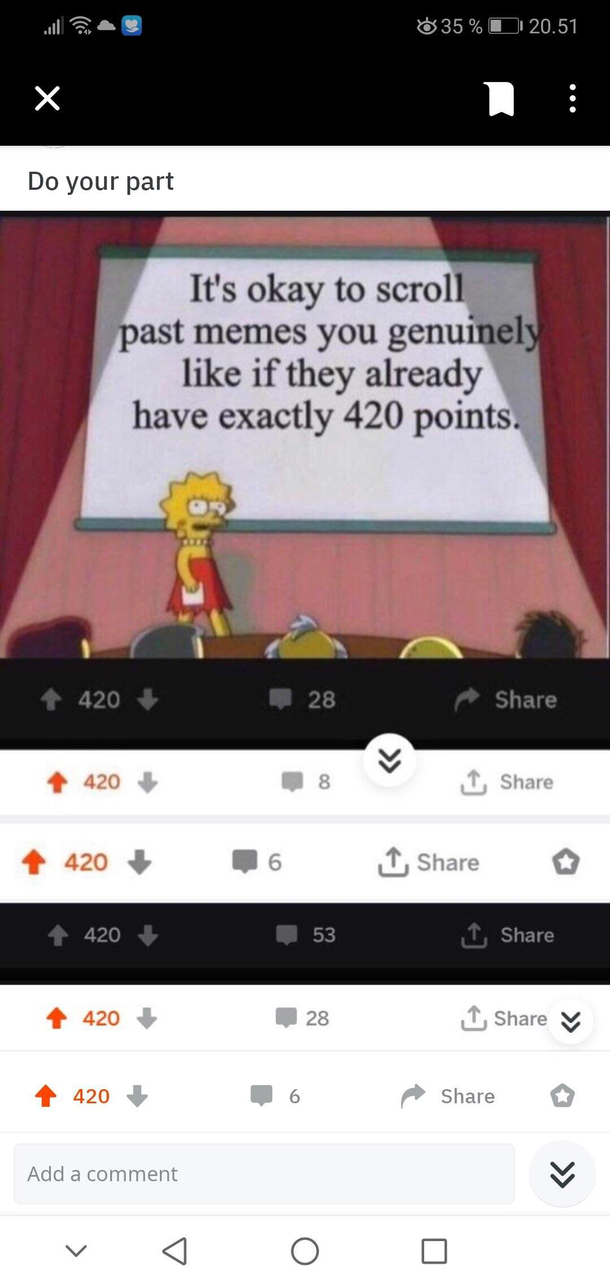 Come on and do your part