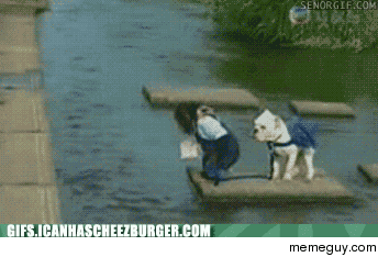 Come on We gotta cross the water